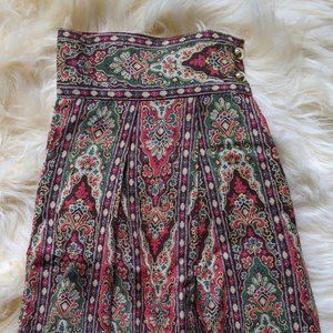 Colourful Vintage Bohemian Maxi Skirt